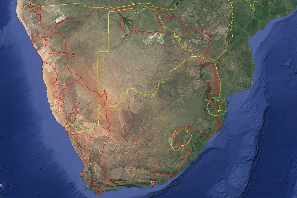 Letzter Standort: Windhoek / Namibia