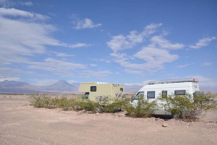 Parkplatz am Besucherzentrum "Valle de la Luna"