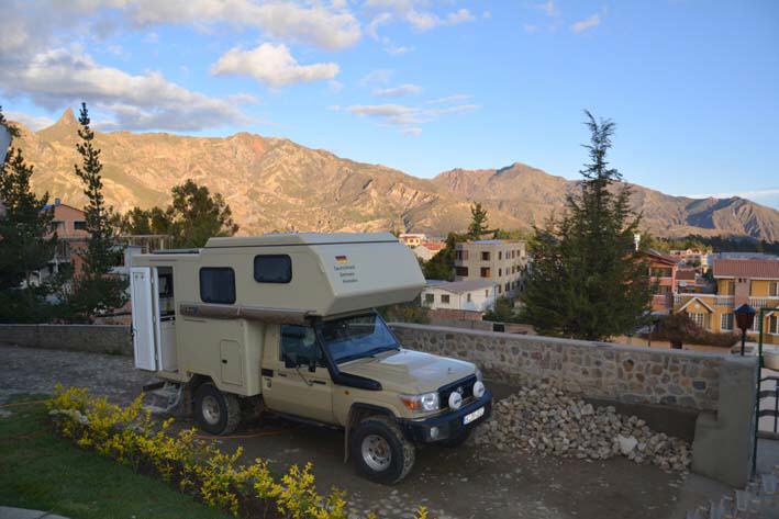 Hof des Hotel Oberland, La Paz/Bolivien