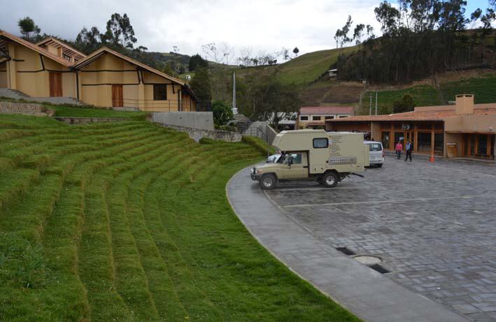 Parkplatz vor den Ruinen, Ingapirca/Ecuador