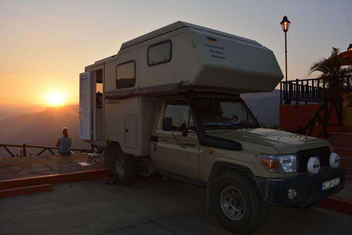 Parkplatz am Chicamocha Canyon, Kolumbien