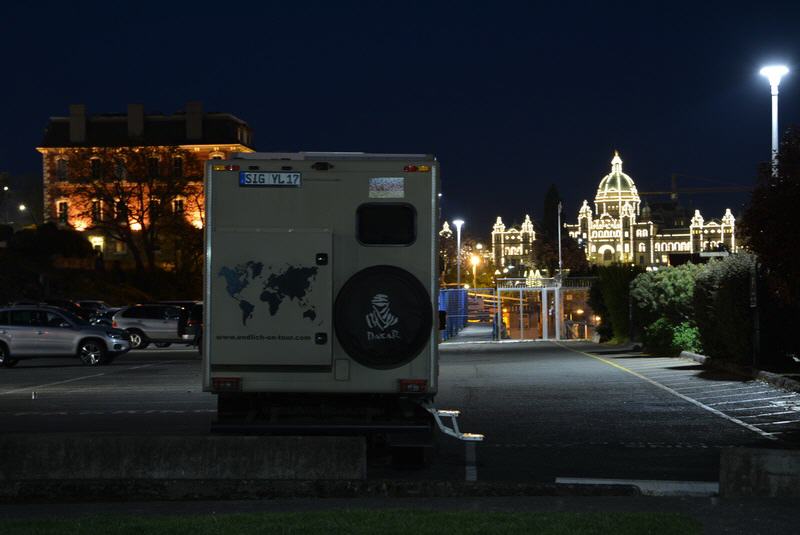 Hafenparkplatz, Victoria, Vancouver Island/Kanada