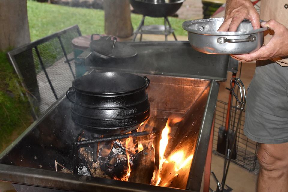 Vorbereitung des "Potjie"