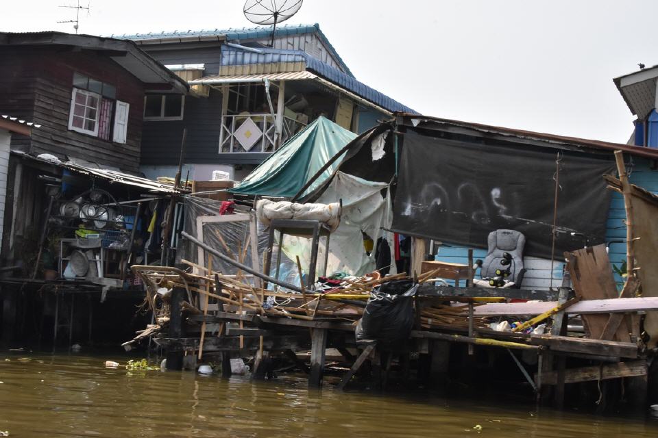 Kanäle in Thonburi.