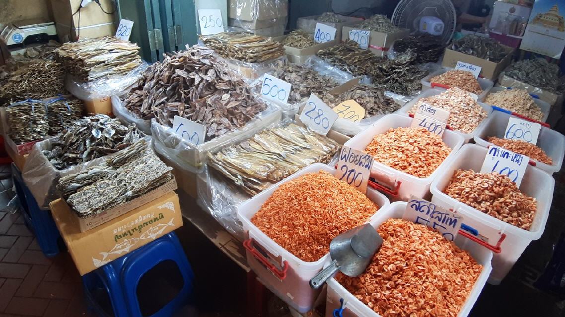 Trockenfisch am Markt