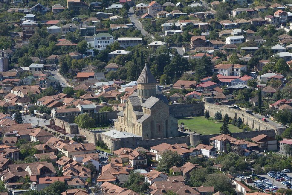 mit der riesigen Kathedrale im Zentrum