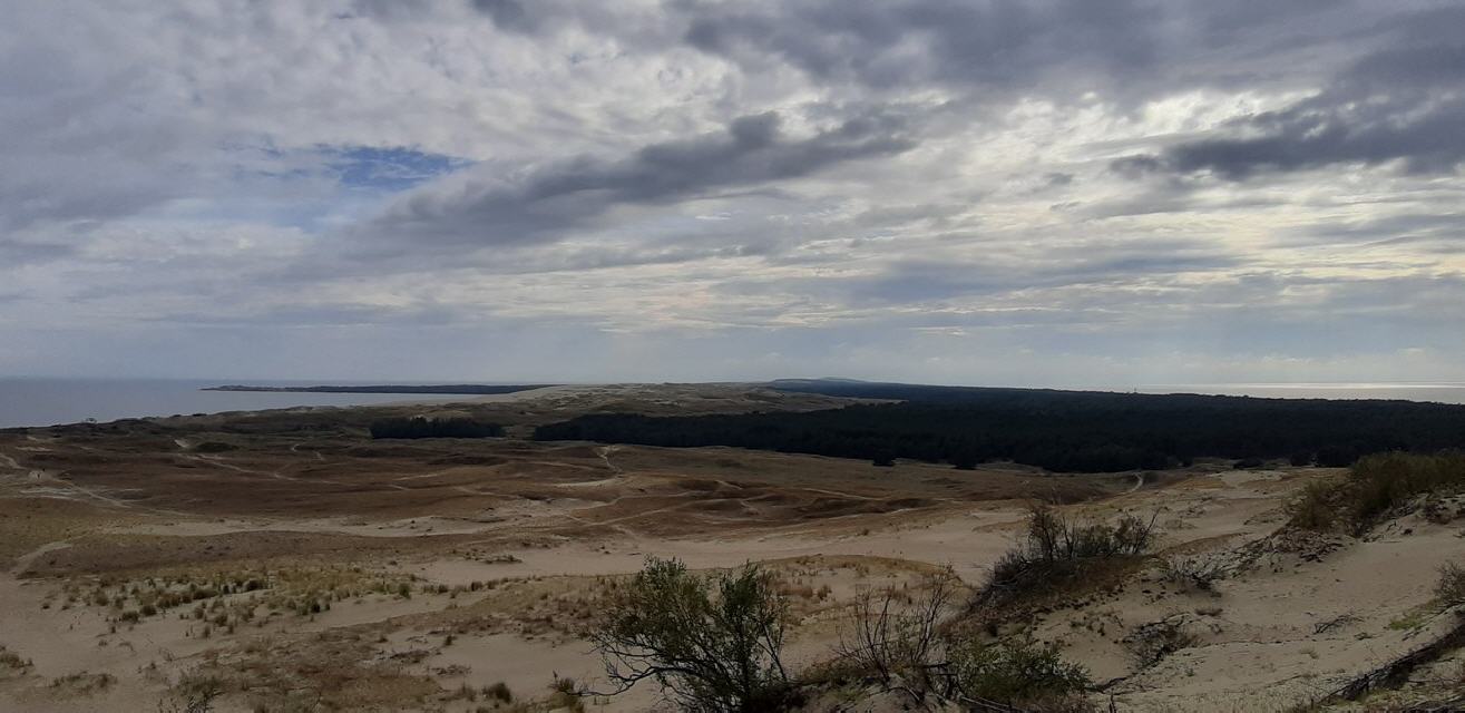 Blick auf Haff und Ostsee